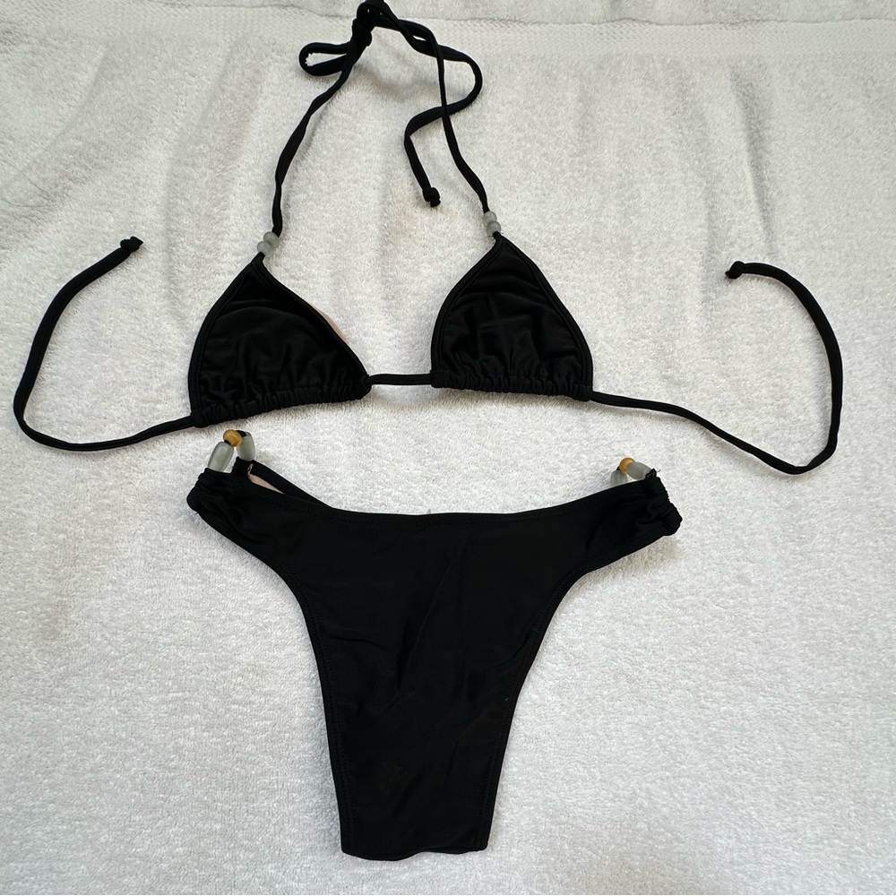 Black Triangle Bikini Set - image 1